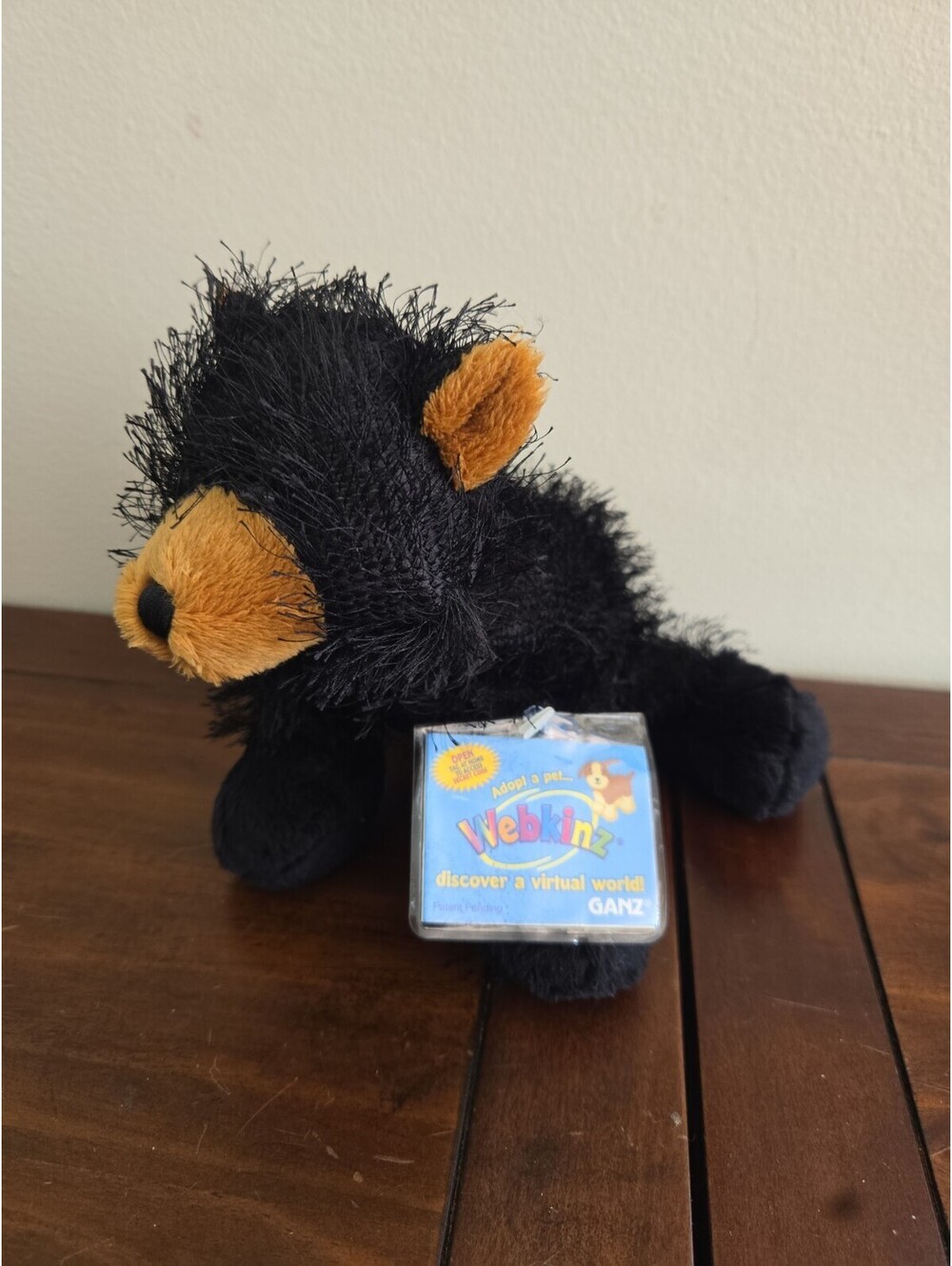 New Webkinz Black Bear Ganz Plus Toy WITH SEALED CODE UNUSED